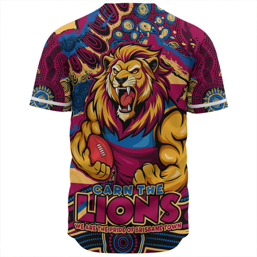 Brisbane Lions Baseball Shirt Blazing Spirit Of Victory Brisbane Lions Baseball Shirt Blazing Spirit Of Victory