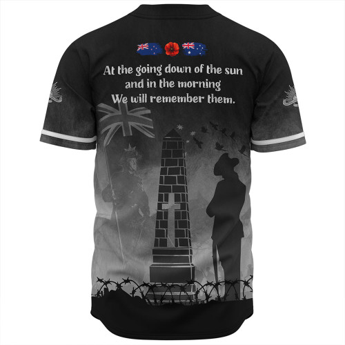 Australia Baseball Shirt Legacy Of Sacrifice Anzac Day Australia Baseball Shirt Legacy Of Sacrifice Anzac Day