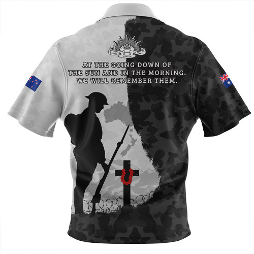 Australia Hawaiian Shirt Anzac Day Lest We Forget Black Grunge Style Australia Hawaiian Shirt Anzac Day Lest We Forget Black Grunge Style