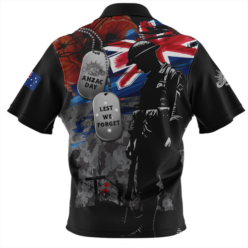 Australia Hawaiian Shirt Tribute To The Brave Anzac Day