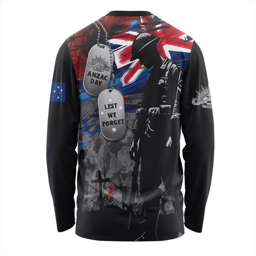 Australia Long Sleeve T-shirt Tribute To The Brave Anzac Day