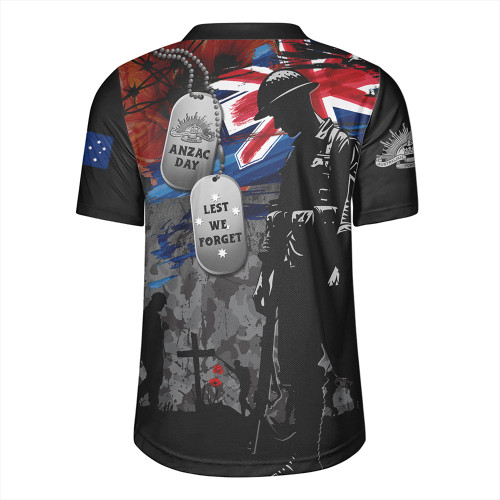 Australia Rugby Jersey Tribute To The Brave Anzac Day