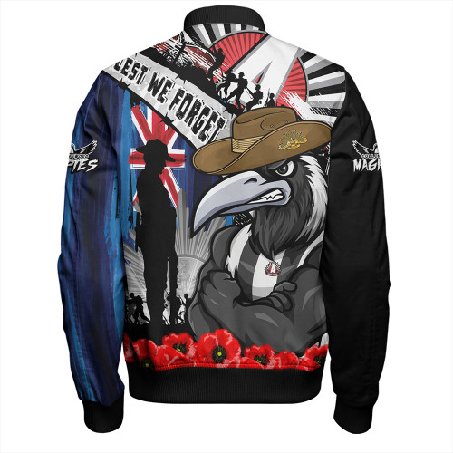 Collingwood Bomber Jacket Anzac Day Honor United In Spirit Collingwood Bomber Jacket Anzac Day Honor United In Spirit