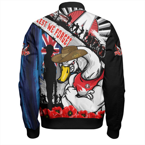 Sydney Swans Bomber Jacket Anzac Day Honor United In Spirit Sydney Swans Bomber Jacket Anzac Day Honor United In Spirit