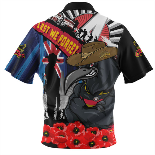 Adelaide Crows Hawaiian Shirt Anzac Day Honor United In Spirit Adelaide Crows Hawaiian Shirt Anzac Day Honor United In Spirit