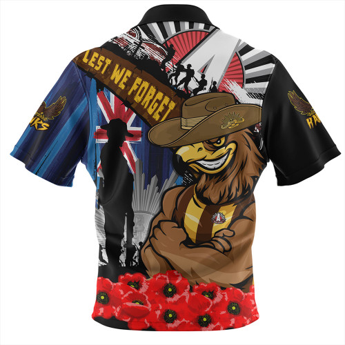 Hawthorn Hawaiian Shirt Anzac Day Honor United In Spirit Hawthorn Hawaiian Shirt Anzac Day Honor United In Spirit