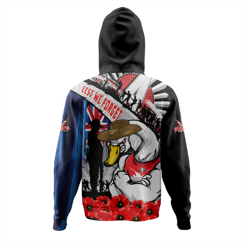 Sydney Swans Hoodie Anzac Day Honor United In Spirit Sydney Swans Hoodie Anzac Day Honor United In Spirit