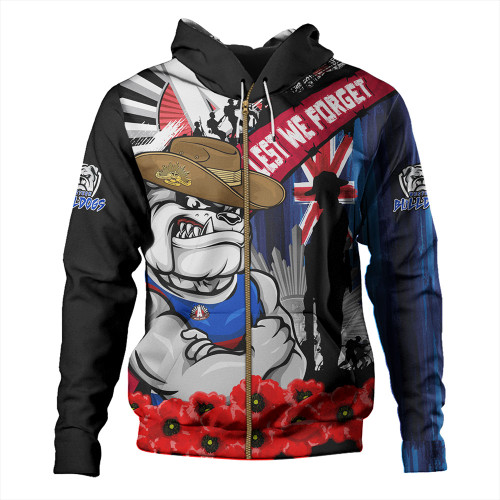 Western Bulldogs Hoodie Anzac Day Honor United In Spirit Western Bulldogs Hoodie Anzac Day Honor United In Spirit