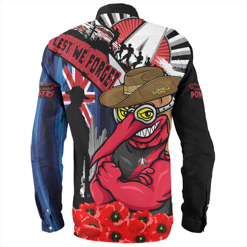 Essendon Long Sleeve Shirt Anzac Day Honor United In Spirit