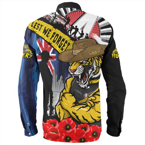 Richmond Long Sleeve Shirt Anzac Day Honor United In Spirit