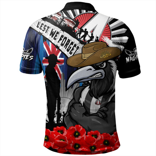 Collingwood Polo Shirt Anzac Day Honor United In Spirit Collingwood Polo Shirt Anzac Day Honor United In Spirit