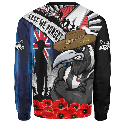 Collingwood Sweatshirt Anzac Day Honor United In Spirit Collingwood Sweatshirt Anzac Day Honor United In Spirit