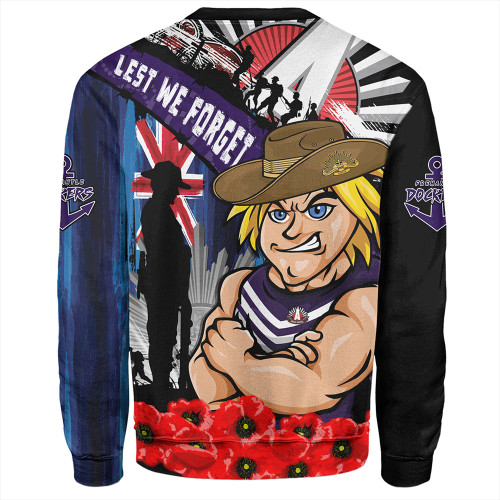 Fremantle Sweatshirt Anzac Day Honor United In Spirit Fremantle Sweatshirt Anzac Day Honor United In Spirit