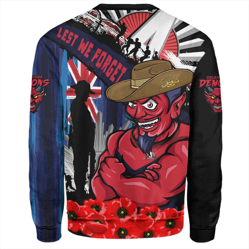 Melbourne Sweatshirt Anzac Day Honor United In Spirit Melbourne Sweatshirt Anzac Day Honor United In Spirit
