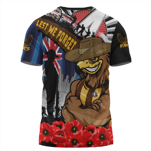 Hawthorn T-Shirt Anzac Day Honor United In Spirit Hawthorn T-Shirt Anzac Day Honor United In Spirit