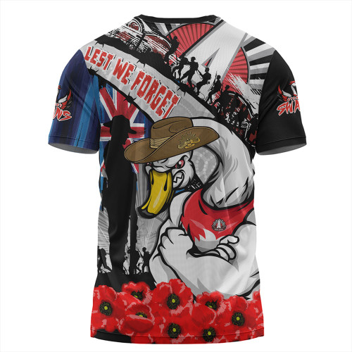 Sydney Swans T-Shirt Anzac Day Honor United In Spirit Sydney Swans T-Shirt Anzac Day Honor United In Spirit
