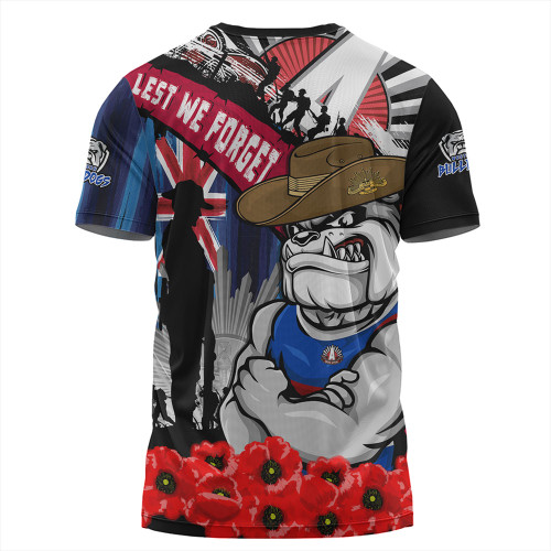 Western Bulldogs T-Shirt Anzac Day Honor United In Spirit Western Bulldogs T-Shirt Anzac Day Honor United In Spirit