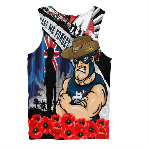 Carlton Men Singlet Anzac Day Honor United In Spirit Carlton Men Singlet Anzac Day Honor United In Spirit