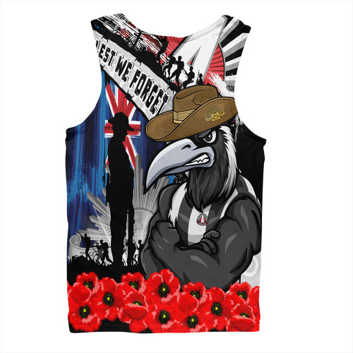 Collingwood Men Singlet Anzac Day Honor United In Spirit Collingwood Men Singlet Anzac Day Honor United In Spirit