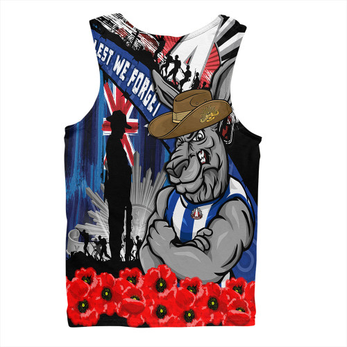 North Melbourne Men Singlet Anzac Day Honor United In Spirit North Melbourne Men Singlet Anzac Day Honor United In Spirit