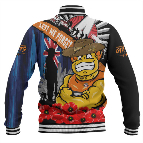 GWS GIANTS Baseball Jacket Anzac Day Honor United In Spirit