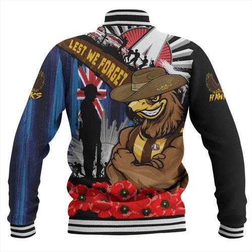 Hawthorn Baseball Jacket Anzac Day Honor United In Spirit Hawthorn Baseball Jacket Anzac Day Honor United In Spirit