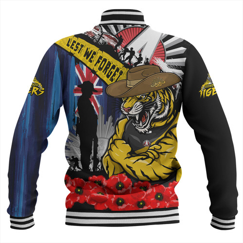 Richmond Baseball Jacket Anzac Day Honor United In Spirit Richmond Baseball Jacket Anzac Day Honor United In Spirit