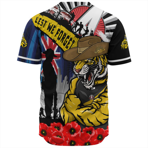Richmond Baseball Shirt Anzac Day Honor United In Spirit