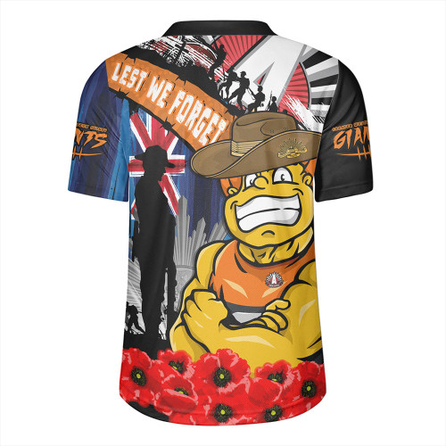 GWS GIANTS Rugby Jersey Anzac Day Honor United In Spirit GWS GIANTS Rugby Jersey Anzac Day Honor United In Spirit