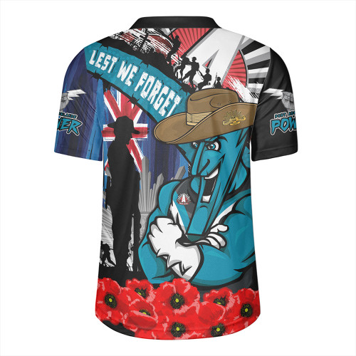 Port Adelaide Rugby Jersey Anzac Day Honor United In Spirit