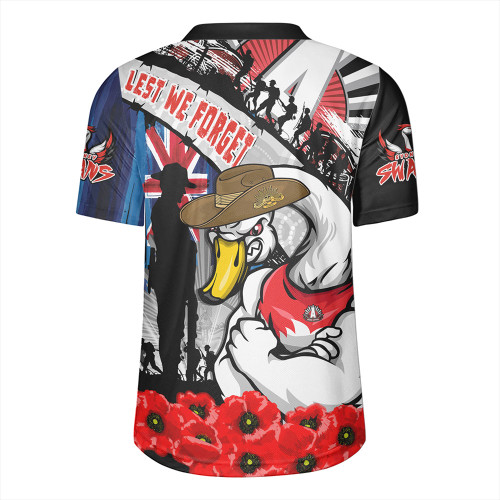 Sydney Swans Rugby Jersey Anzac Day Honor United In Spirit