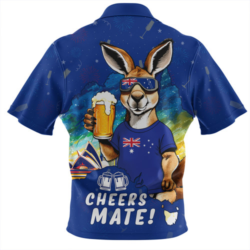 Australia Hawaiian Shirt Happy Australia Day Funny Kangaroo With Beer  Australia Hawaiian Shirt Happy Australia Day Funny Kangaroo With BeerÂ