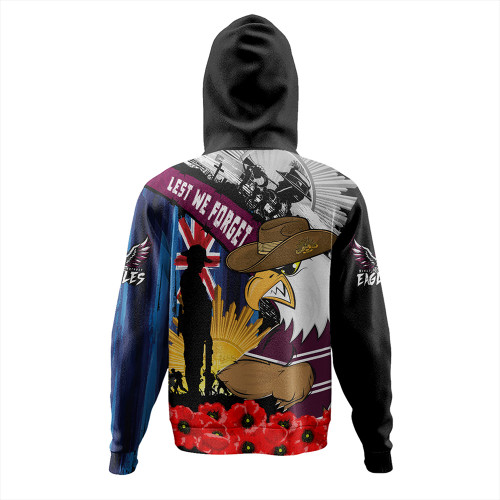 Manly Warringah Sea Eagles Hoodie United In Spirit Anzac Day Tribute Manly Warringah Sea Eagles Hoodie United In Spirit Anzac Day Tribute