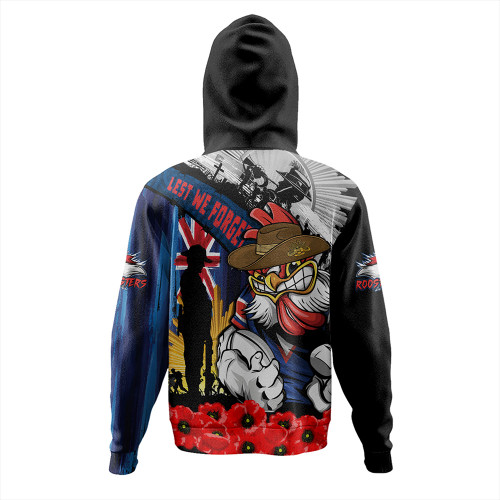 Sydney Roosters Hoodie United In Spirit Anzac Day Tribute Sydney Roosters Hoodie United In Spirit Anzac Day Tribute