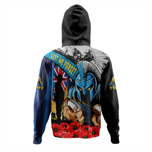 Gold Coast Titans Hoodie United In Spirit Anzac Day Tribute Gold Coast Titans Hoodie United In Spirit Anzac Day Tribute