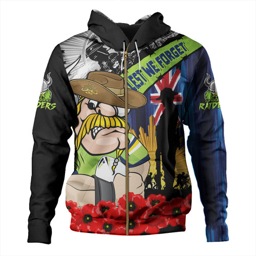 Canberra Raiders Hoodie United In Spirit Anzac Day Tribute Canberra Raiders Hoodie United In Spirit Anzac Day Tribute