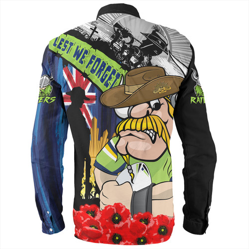 Canberra Raiders Long Sleeve Shirt United In Spirit Anzac Day Tribute Canberra Raiders Long Sleeve Shirt United In Spirit Anzac Day Tribute