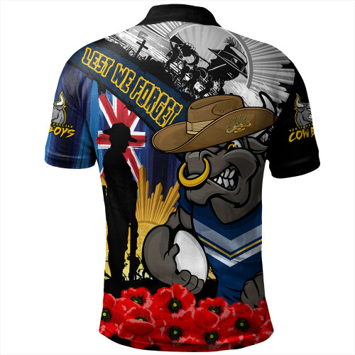 North Queensland Cowboys Polo Shirt United In Spirit Anzac Day Tribute North Queensland Cowboys Polo Shirt United In Spirit Anzac Day Tribute