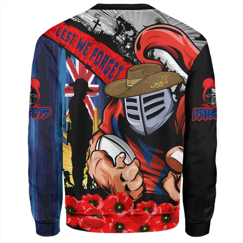 Newcastle Knights Sweatshirt United In Spirit Anzac Day Tribute Newcastle Knights Sweatshirt United In Spirit Anzac Day Tribute