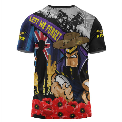 Melbourne Storm T-Shirt United In Spirit Anzac Day Tribute