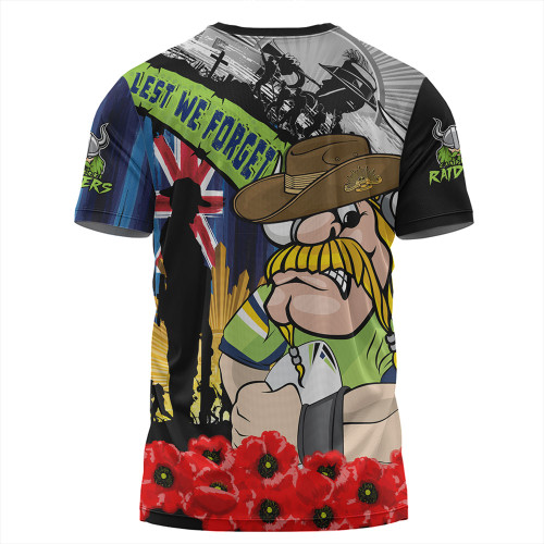 Canberra Raiders T-Shirt United In Spirit Anzac Day Tribute