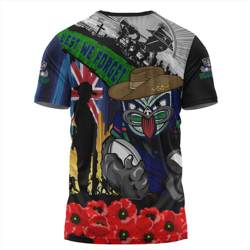 New Zealand Warriors T-Shirt United In Spirit Anzac Day Tribute New Zealand Warriors T-Shirt United In Spirit Anzac Day Tribute