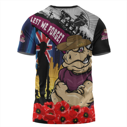 Queensland Maroons T-Shirt United In Spirit Anzac Day Tribute