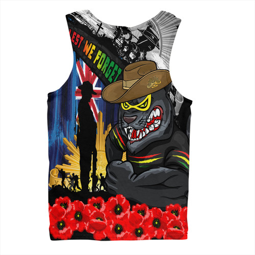 Penrith Panthers Men Singlet United In Spirit Anzac Day Tribute