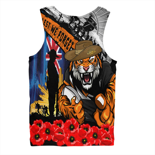 Wests Tigers Men Singlet United In Spirit Anzac Day Tribute