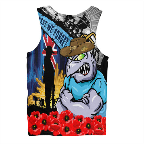 New South Wales Blues Men Singlet United In Spirit Anzac Day Tribute New South Wales Blues Men Singlet United In Spirit Anzac Day Tribute