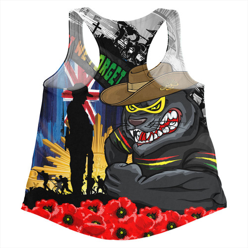 Penrith Panthers Women Racerback Singlet United In Spirit Anzac Day Tribute