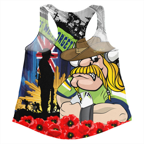 Canberra Raiders Women Racerback Singlet United In Spirit Anzac Day Tribute Canberra Raiders Women Racerback Singlet United In Spirit Anzac Day Tribute