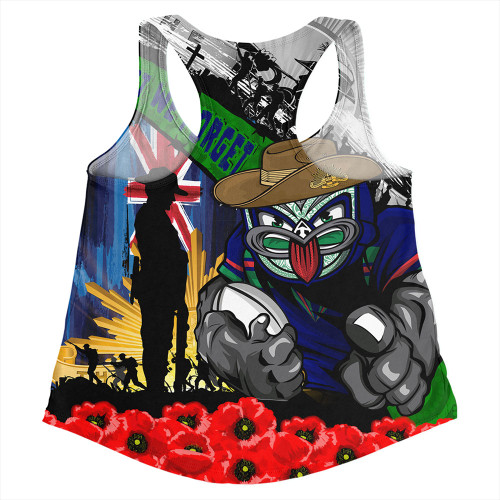 New Zealand Warriors Women Racerback Singlet United In Spirit Anzac Day Tribute New Zealand Warriors Women Racerback Singlet United In Spirit Anzac Day Tribute