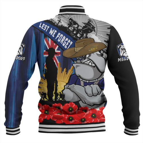 Canterbury-Bankstown Bulldogs Baseball Jacket United In Spirit Anzac Day Tribute Canterbury-Bankstown Bulldogs Baseball Jacket United In Spirit Anzac Day Tribute